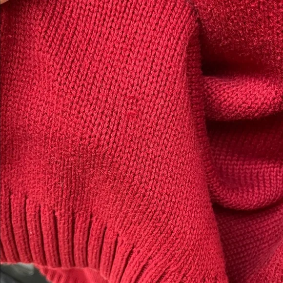 Talbots Red Knit Cardigan - Picture 10 of 10